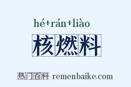 核燃料是什么意思的图片
